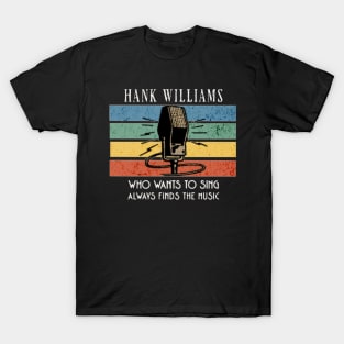 hank/ vintage microphone art T-Shirt